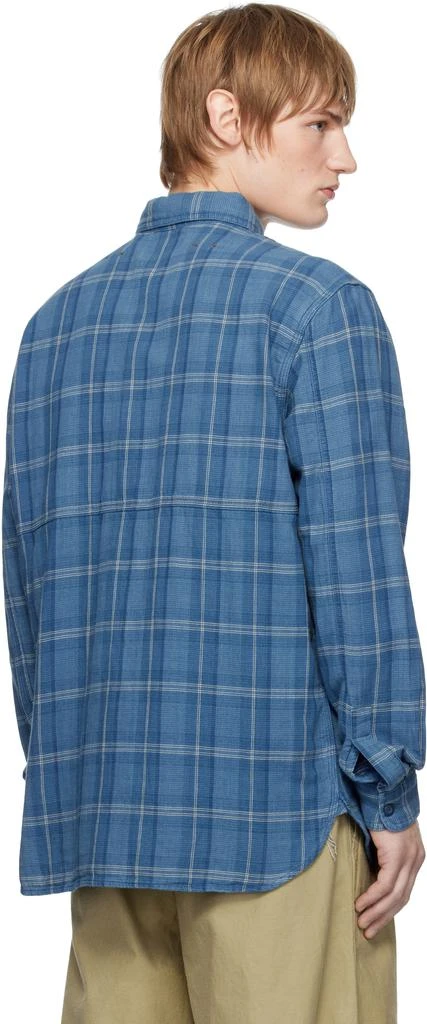 RRL Indigo Plaid Double-Faced Work Shirt 3