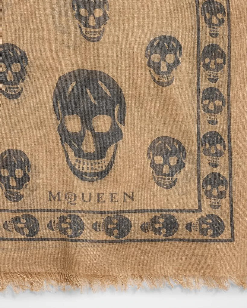 McQueen Men's Abstract Skull Scarf 4