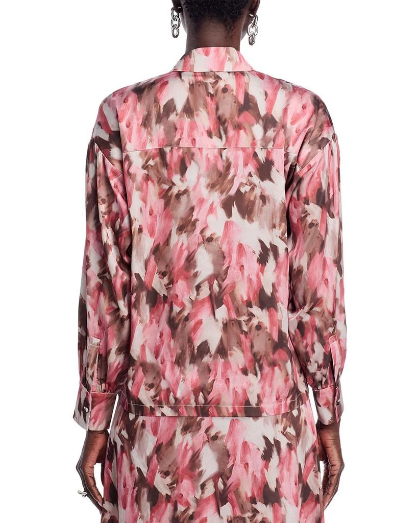 Misook Printed Mandarin Collar Blouse 3