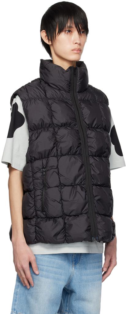 A PERSONAL NOTE 73 Black Quilted Down Vest