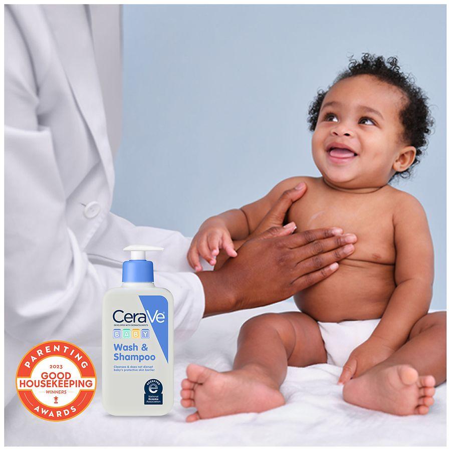 CeraVe Baby Wash and Shampoo for Tear-Free Baby Bath Time
