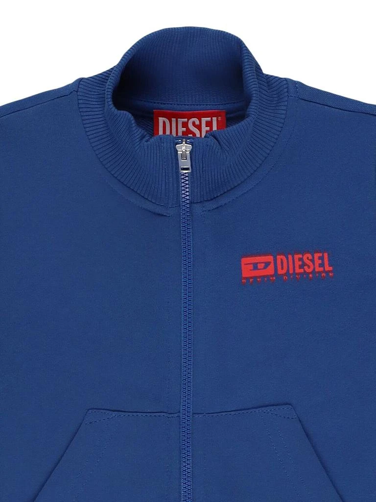 Diesel Cotton Zip-up Sweatshirt W/logo 1