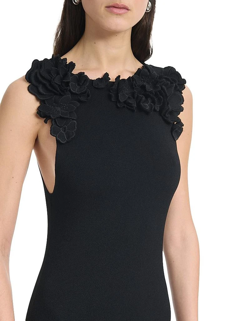 Altuzarra Woolfe Floral Appliqué Column Gown 6