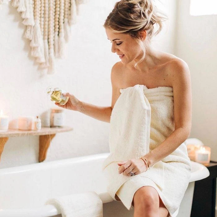 DELILAH HOME Organic Cotton Towels, Set of 3 10