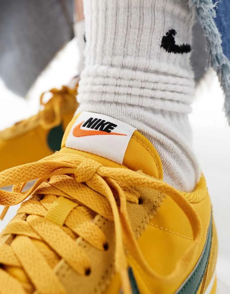 NIKE Nike Cortez TXT trainers in yellow and green 3