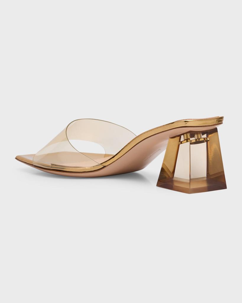 GIANVITO ROSSI BEIGE PVC AND レザー COSMIC サンダル Gianvito Rossi Cosmic Sandals - Shoes - Free Shipping