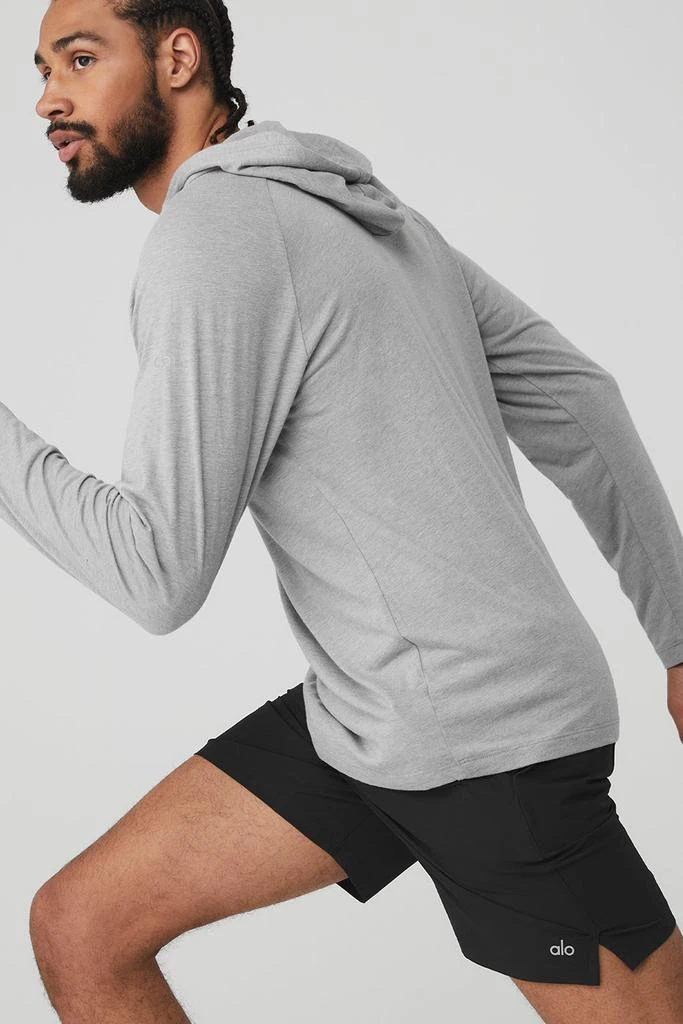 Alo Core Hooded Runner - Athletic Heather Grey 4