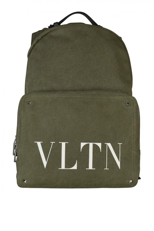 Valentino Garavani Luxury backpack valentino kaki backpack vltn logo white