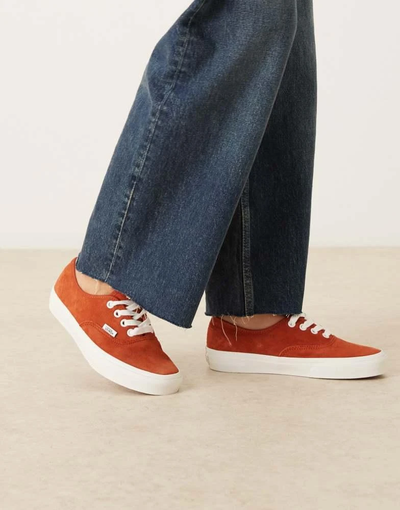 Vans Vans Replica Sunglasses pig suede trainers in burnt orange