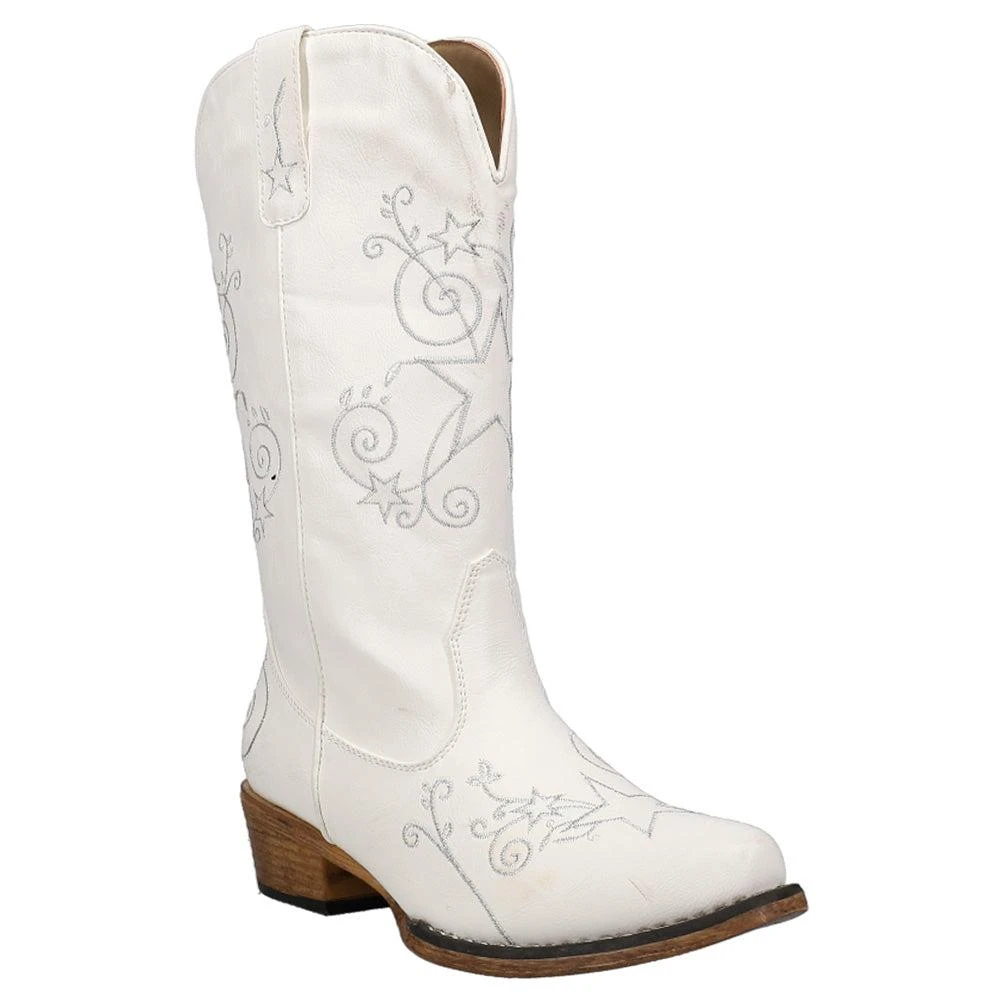 Roper Aster Embroidered Snip Toe Cowboy Boots 2