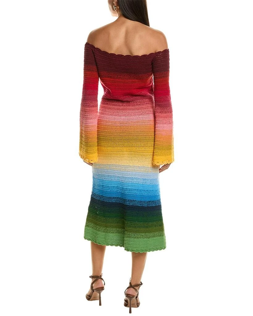 Oscar de la Renta Rainbow Ombre Sweaterdress 2