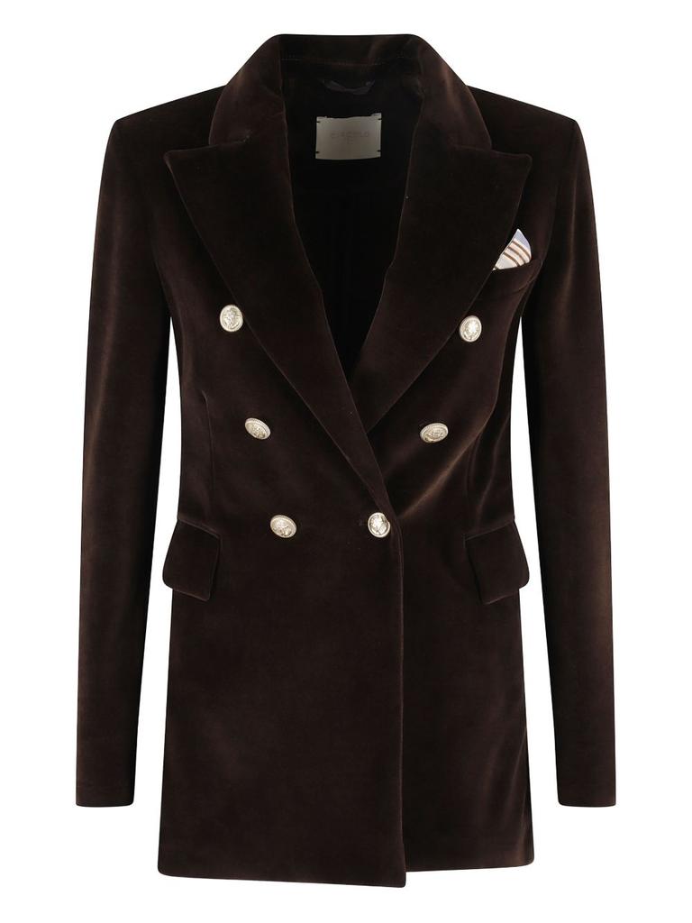 ジャケット CIRCOLO 1901 Women Jackets FD3382447 BLUE Circolo 1901 Single-breasted jacket in blue - Blue | FD1790447