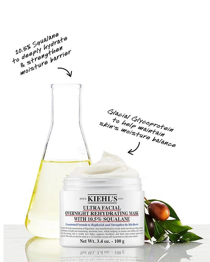 Kiehl's Since 1851 Ultra Facial Overnight Rehydrating Mask 3.4 oz. 6