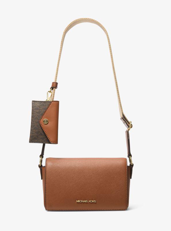 Michael Kors Vincent Small Saffiano Leather Crossbody Bag with Signature Logo Card Case