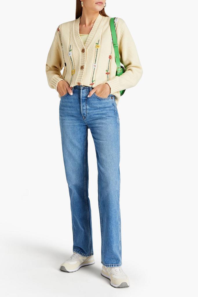 Re/Done High-rise straight-leg jeans