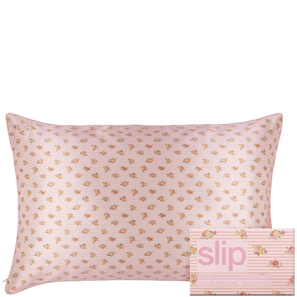 Slip Slip Pure Silk Queen Pillowcase- Petal