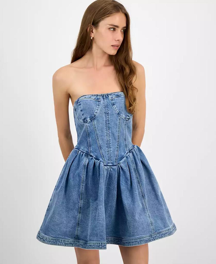 Steve Madden Women's Rina Strapless Corset Dress