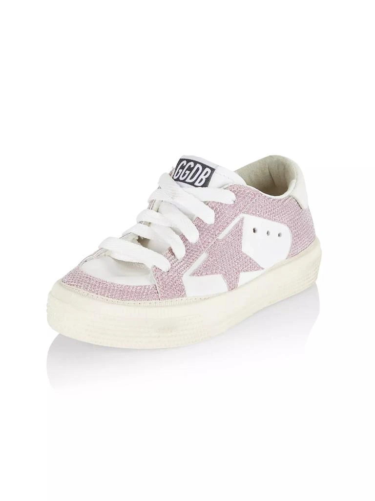 Golden Goose Baby Girl's, Little Girl's & Girl's May Glitter Platform Sneakers 3
