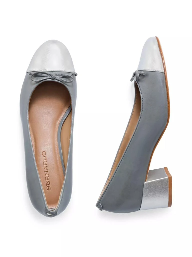 Bernardo Marisol Leather Cap-Toe Pumps 8