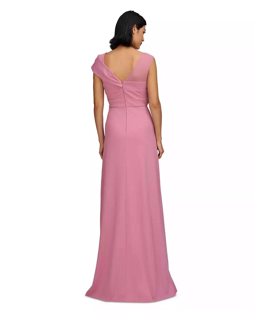 JS Collections Women's Jordyn Twisted-Bodice Illusion-Neck Gown 4