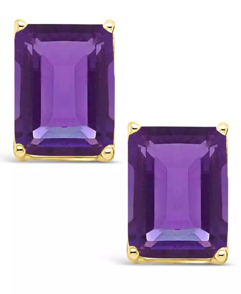 Macy
s Amethyst (3-1/5 ct. t.w.) Stud Earrings in 14K Yellow Gold 3