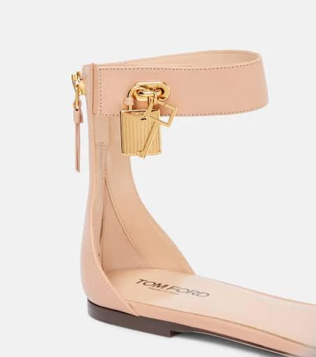 Tom Ford Padlock leather sandals 5