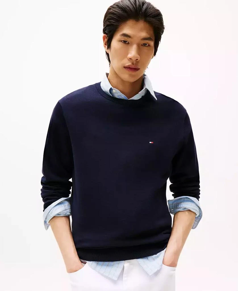 Tommy Hilfiger Men's Essential Cotton Crewneck Sweater