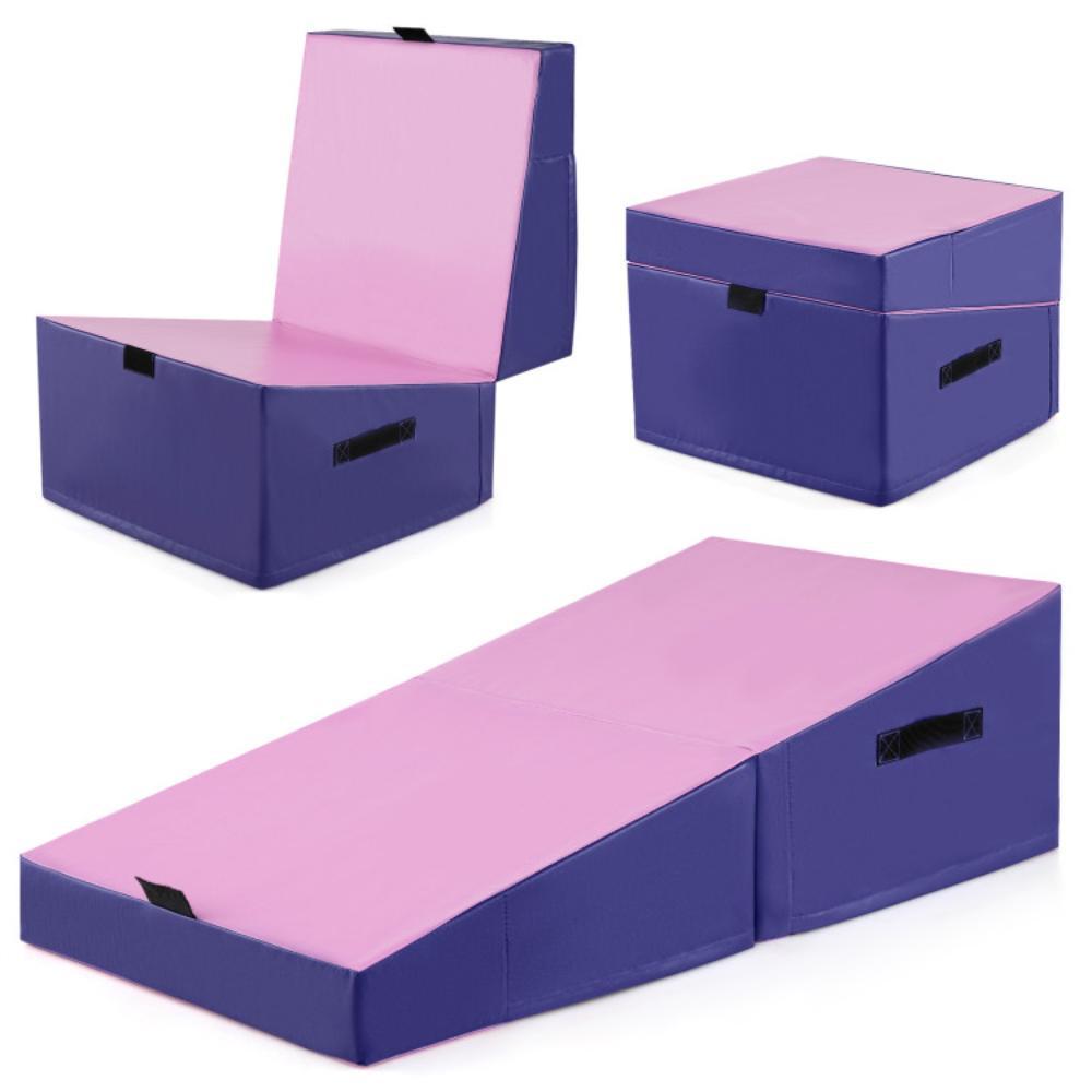 Hivvago Folding Incline Yoga Gymnastics Tumbling Mat with EPE Foam