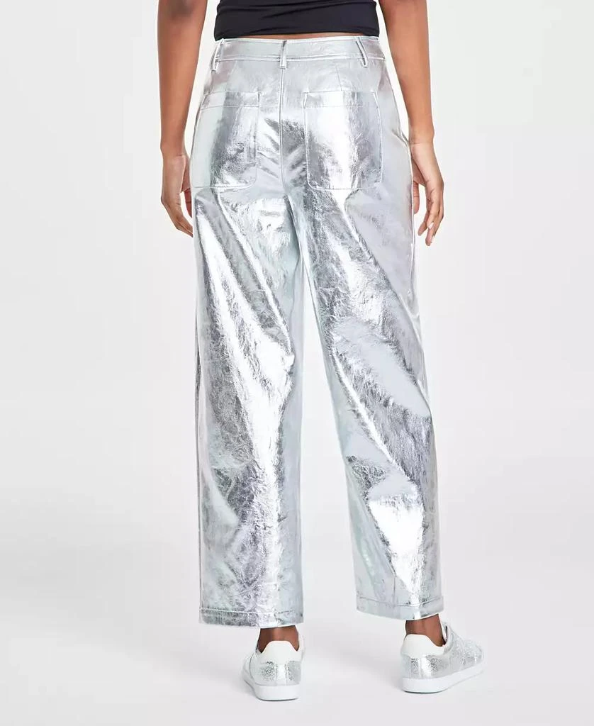 On 34th Women's Metallic Faux-Leather Pants, Created for Macy's 4