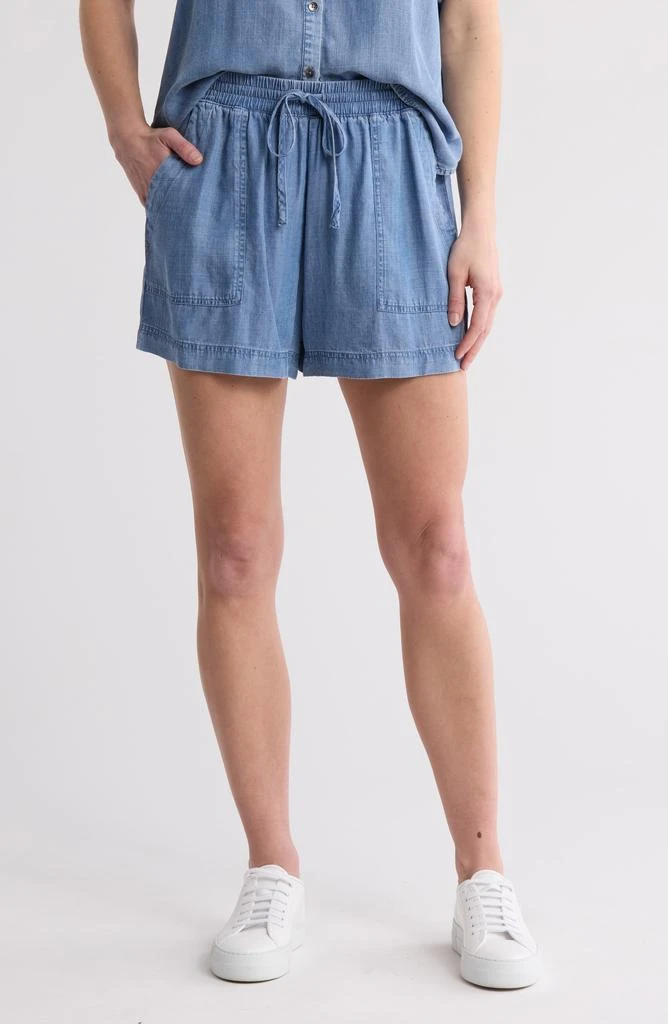 Splendid Marseilles Chambray Drawstring Shorts 1