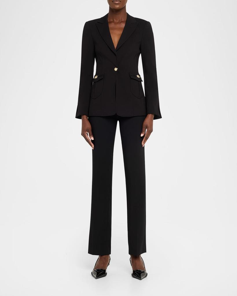 Cinq a Sept Sable Tapered Single-Breasted Blazer