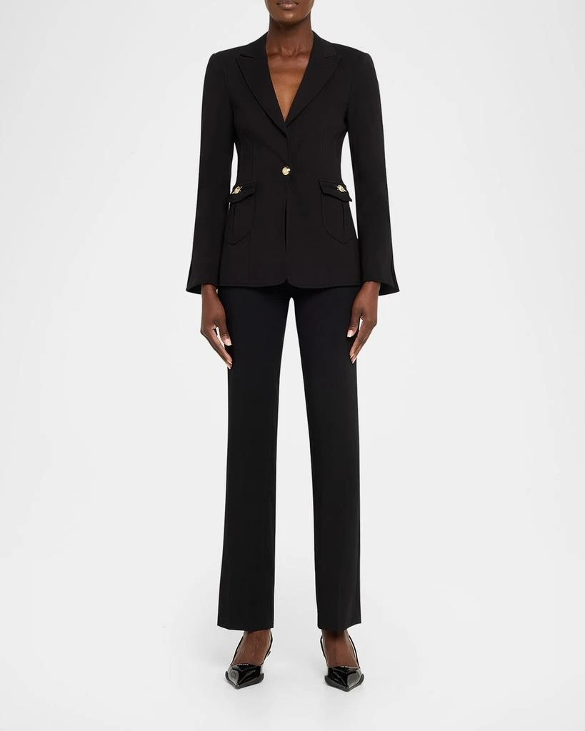 Cinq a Sept Sable Tapered Single-Breasted Blazer 2