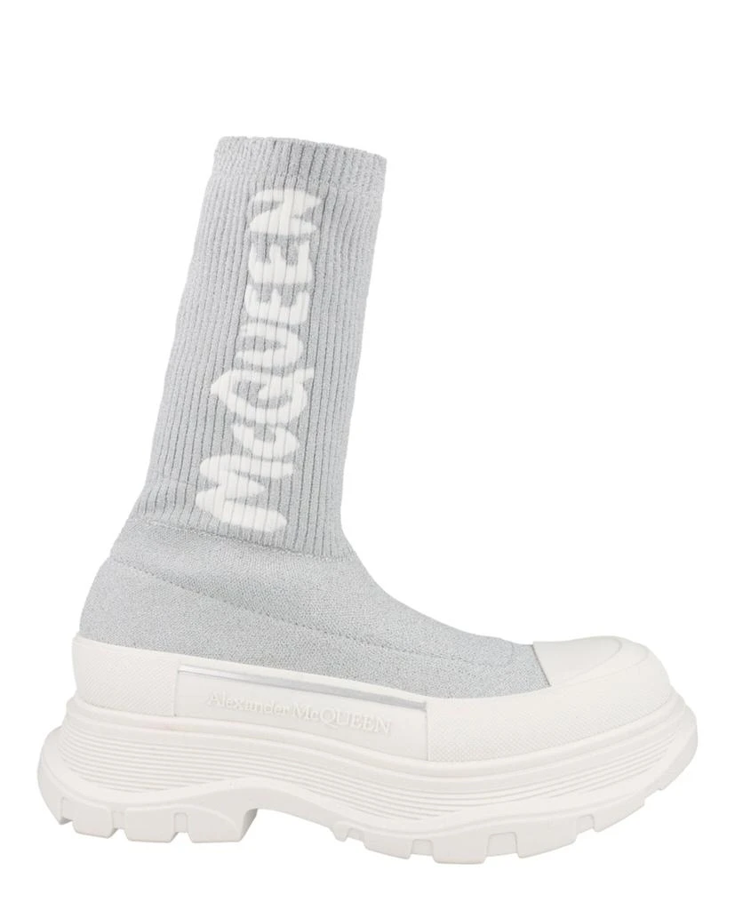 Alexander McQueen Ribbed Tread Slick Boots