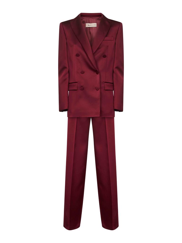 BLANCA VITA BLANCA VITA | Burgundy satin Telvera suit | Women | 40