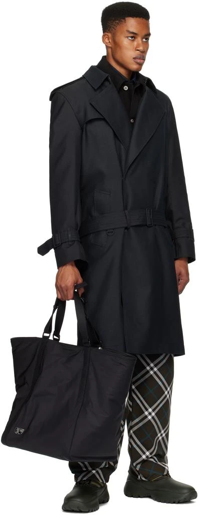 Burberry Black Shield Tote 4