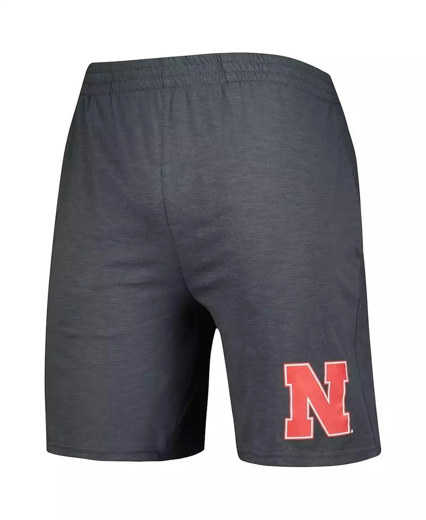 Concepts Sport Men's Charcoal, White Nebraska Huskers Downfield T-shirt and Shorts Set 3