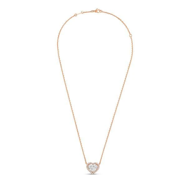 Diana M Jewels 14KT ROSE GOLD LAB GROWN HEART PENDANT WEIGHING 2.00 CTS TW 2