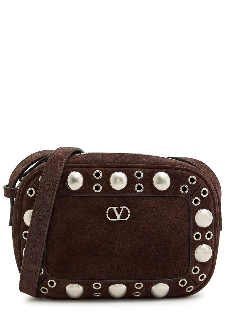 Valentino Nellcôte studded suede cross-body bag 1