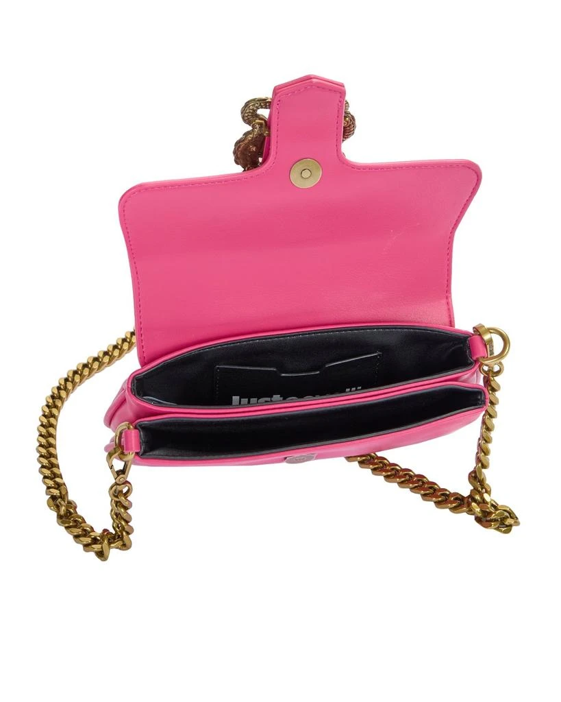 Just Cavalli Just Cavalli Logo-Plaque Chain-Link Crossbody Bag 4
