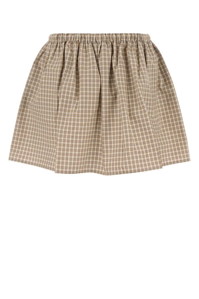 Miu Miu Embroidered poplin mini skirt