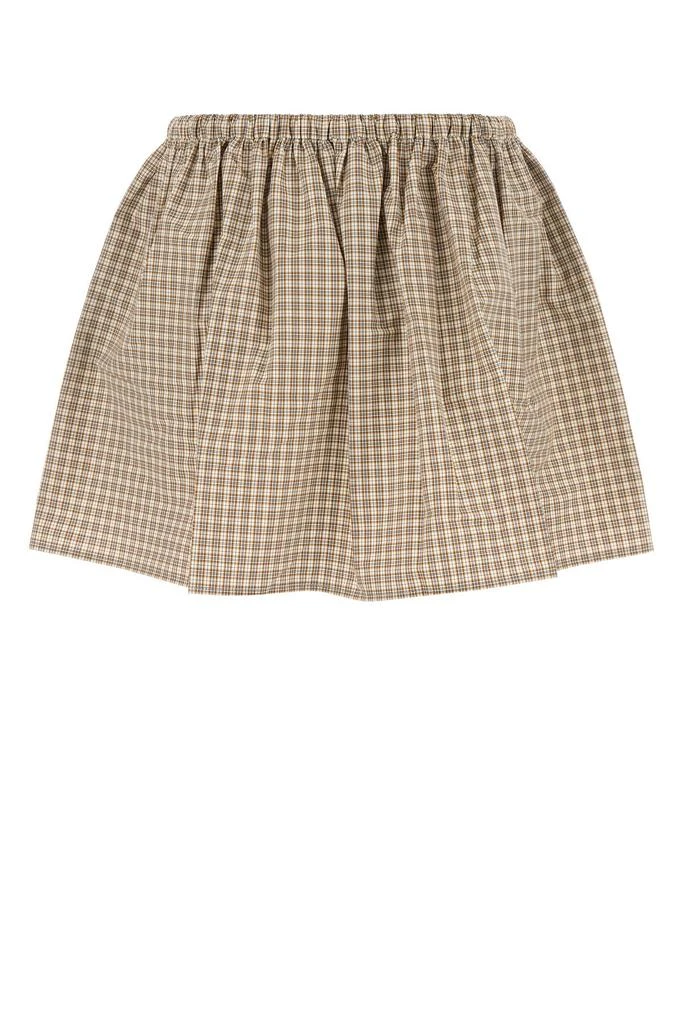 Miu Miu Embroidered poplin mini skirt 1