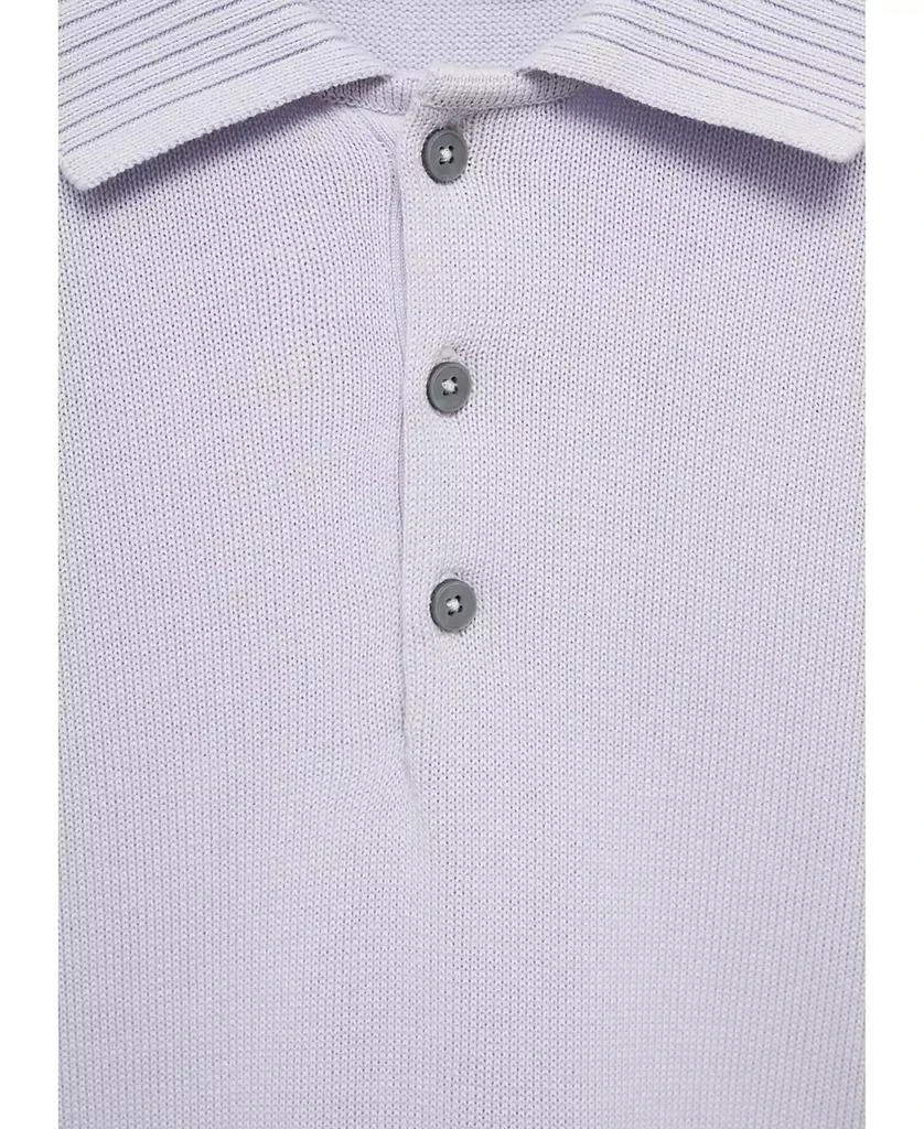 Mango Men's Fine-Knit Cotton Polo Shirt 4
