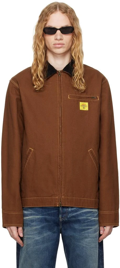 Icecream Brown Canvas Lined Work Jacket 1
