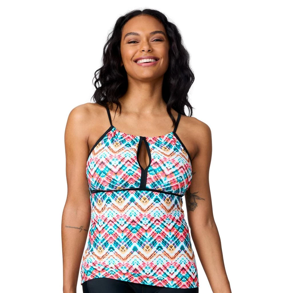 Free Country Women's 2-in-1 Keyhole Tankini Top 1