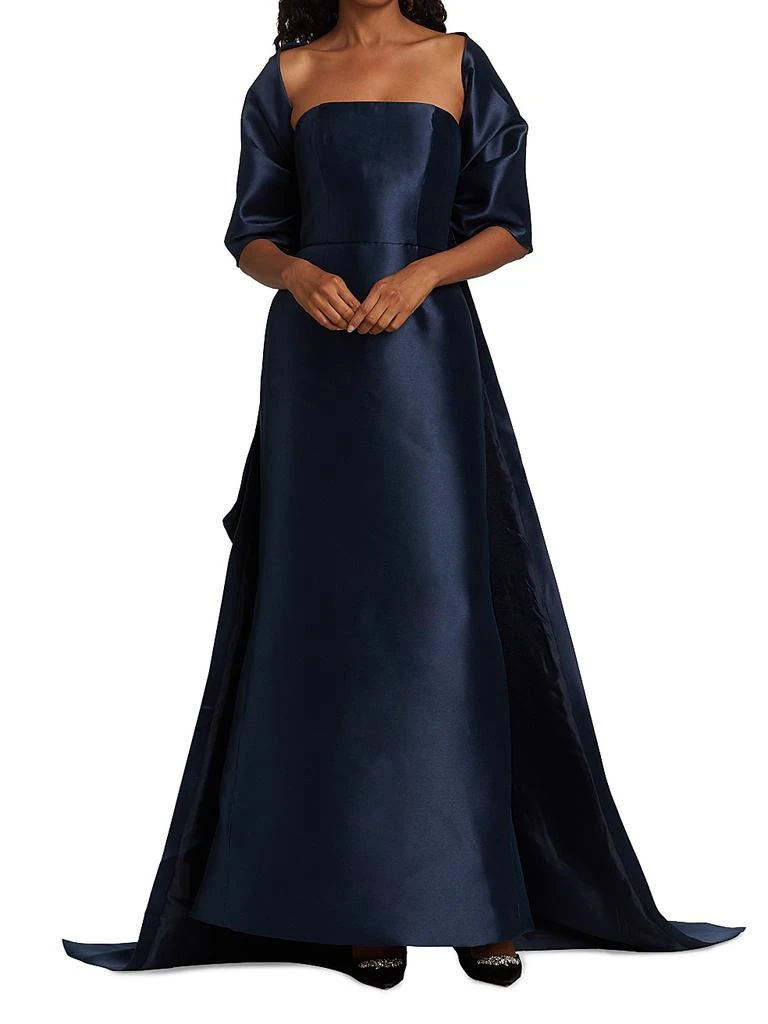 Amsale Mikado Shoulder Wrap 2