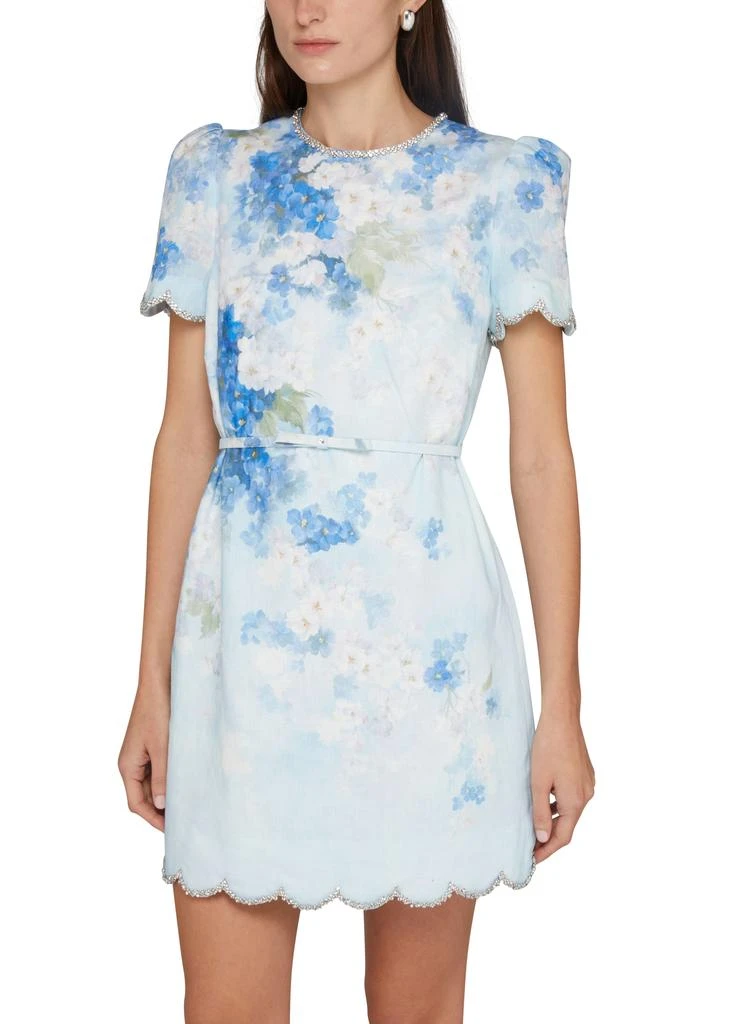 Zimmermann Crush scalloped shift mini dress 4
