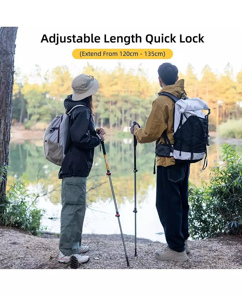 Naturehike 1pc Ultralight Trekking Pole - Adjustable Hiking Sticks w/Secure Lock, EVA Grip,4 Colors, 50-135cm (20-53in) for Adults 
Kids 2