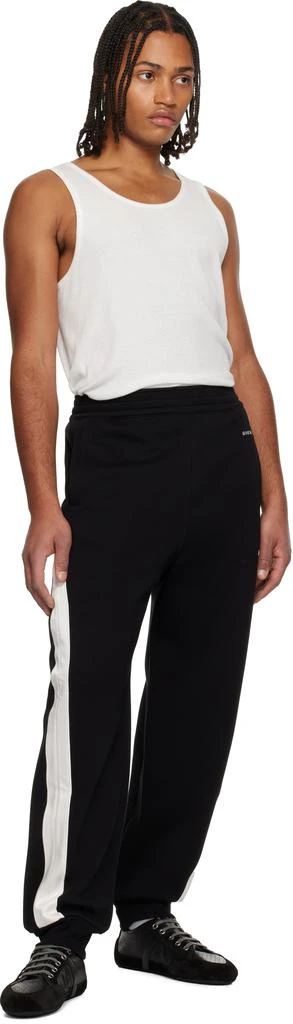 Givenchy Black Open Seam Contrast Sweatpants 4