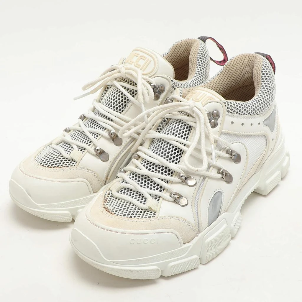 Gucci Gucci White Leather and Mesh Flashtrek Low Top Sneakers Size 41 2