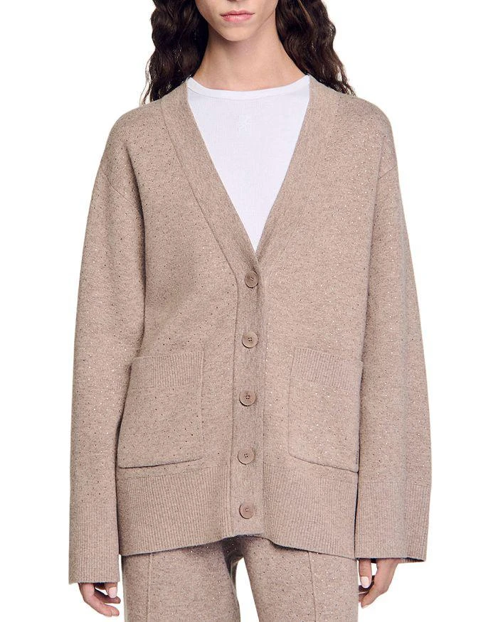 Sandro Vaddy Embellished Cardigan 1